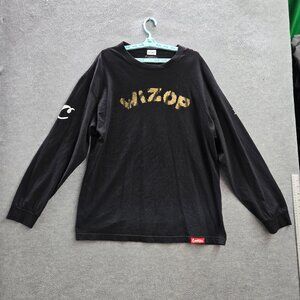 Cookies Men Shirt XL Black WIZOP Logo Long Sleeve
